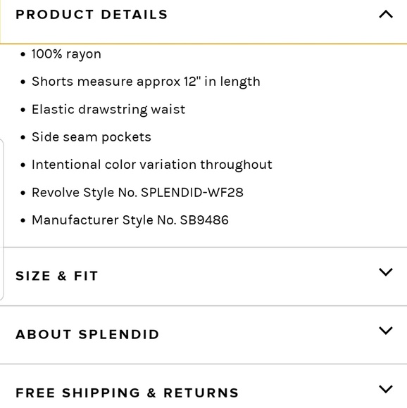 NEW Splendid Karpaz tie dye rayon drawstring side pocket shorts - Picture 9 of 9